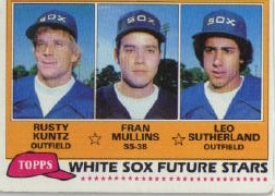 1981 Topps Baseball Cards      112     Rusty Kuntz/Fran Mullins/Leo Sutherland RC